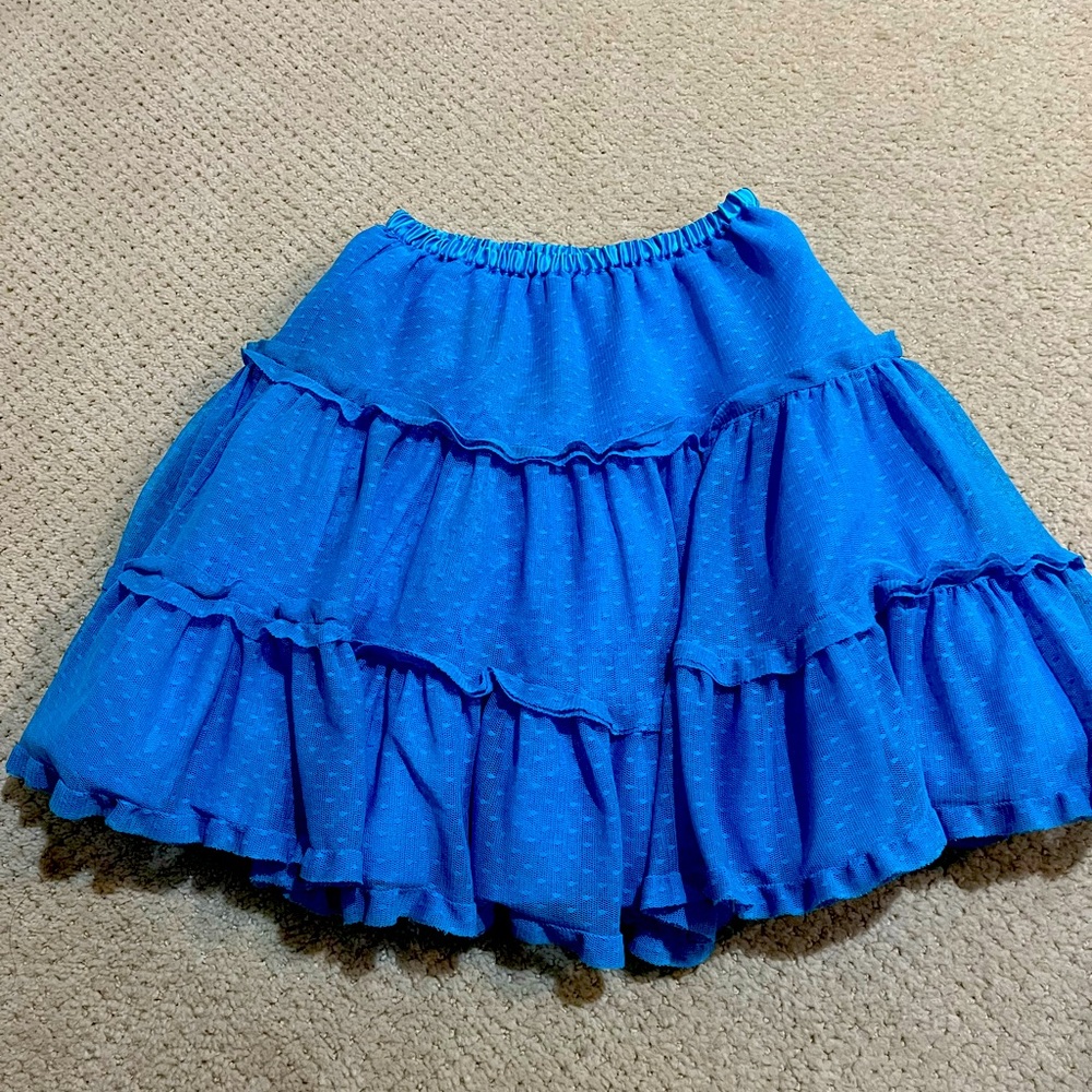 Hanna Andersson Skirt size 110 = US 5. EUC. Blue.